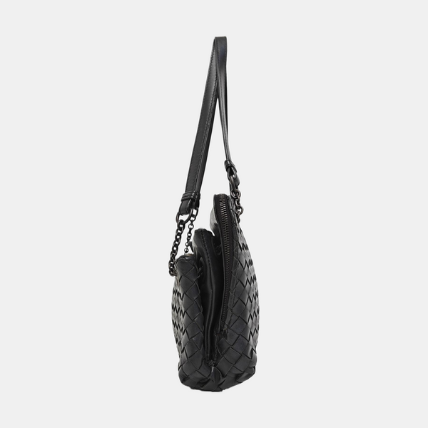 Calfskin Top Handle Bag Black