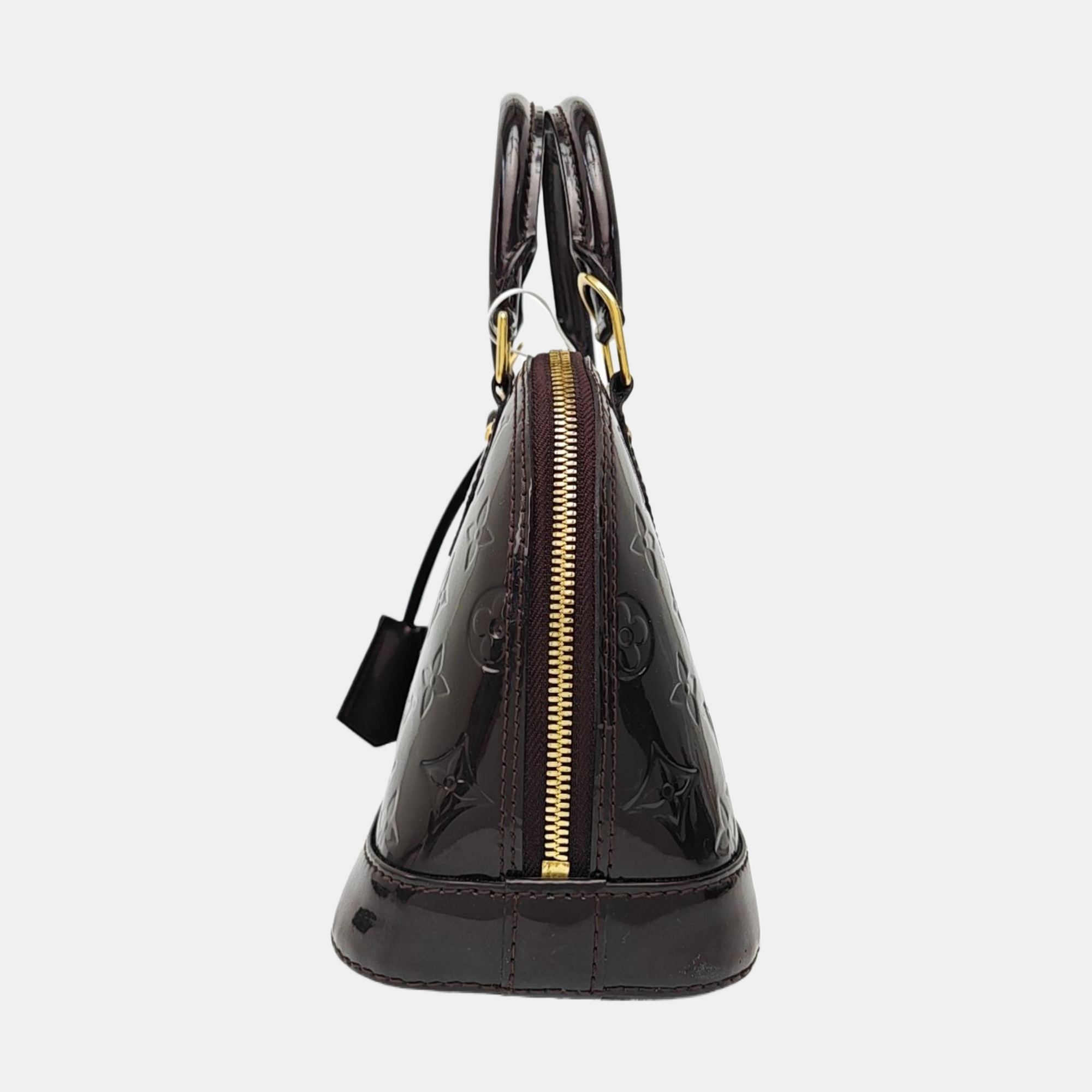 ALMA BB Monogram Patent Leather Red