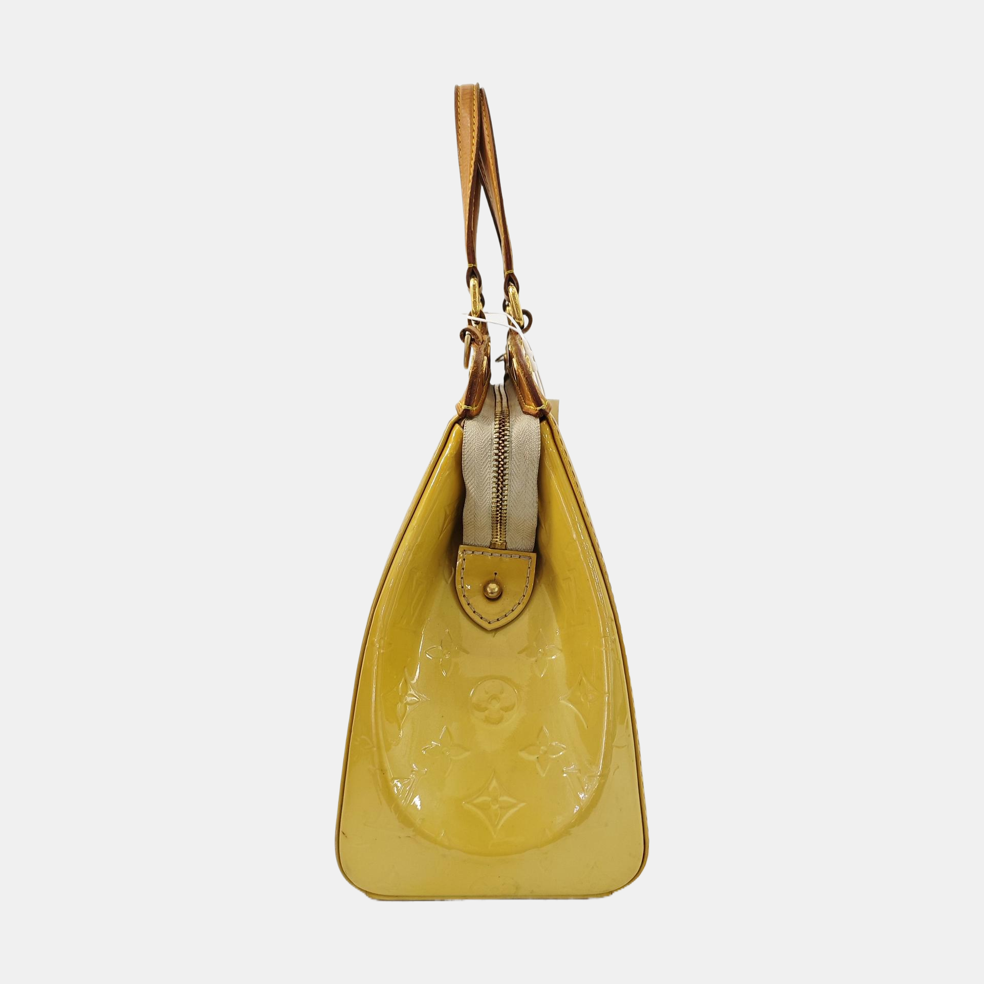 BREA MM Monogram Patent Leather Yellow