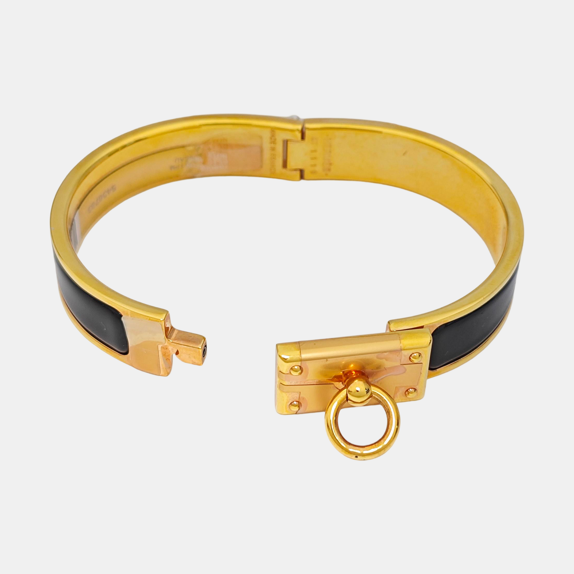 Clic Anneau Metal Gold Bangle