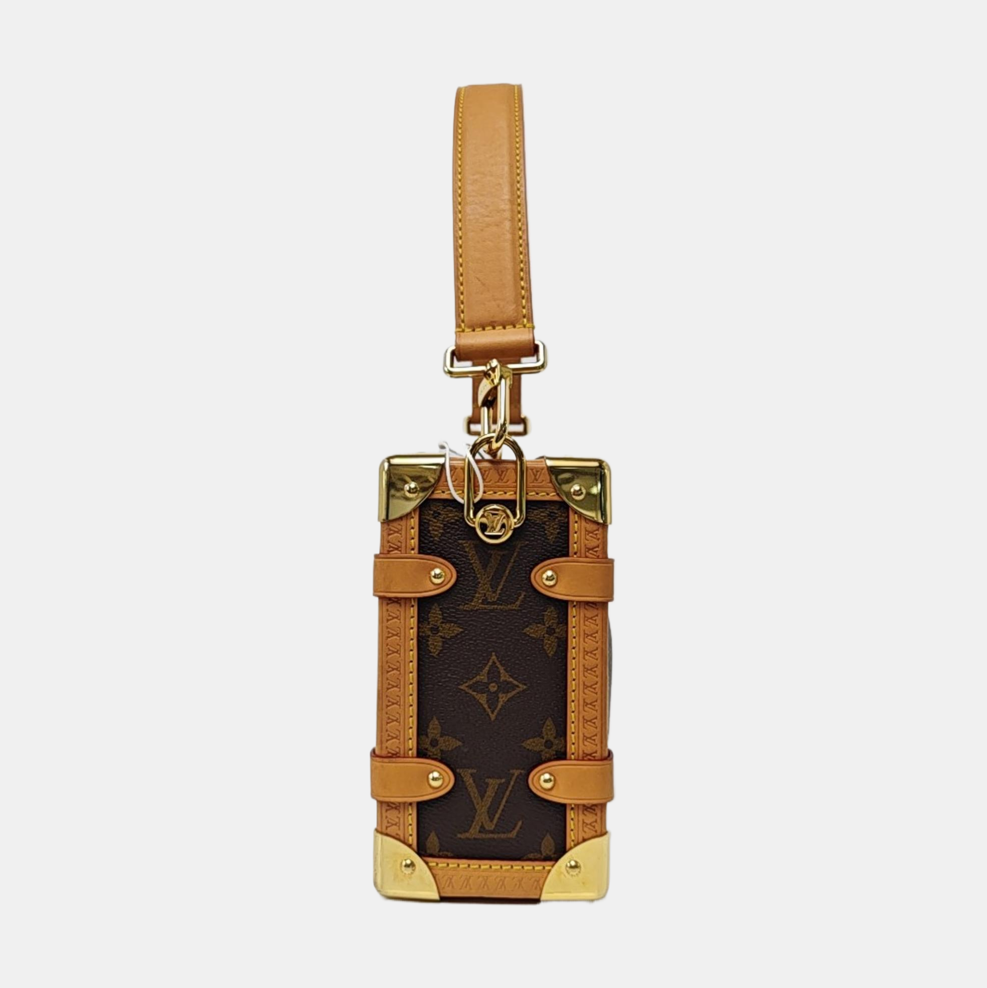 SIDE TRUNK MM Monogram Coated Canvas Brown