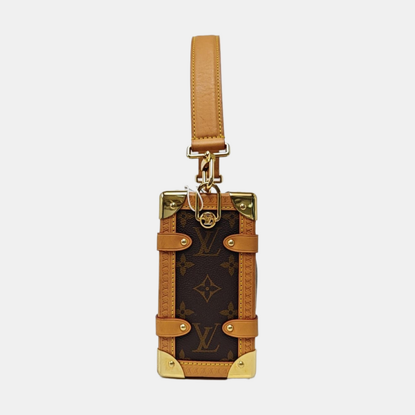 SIDE TRUNK MM Monogram Coated Canvas Brown