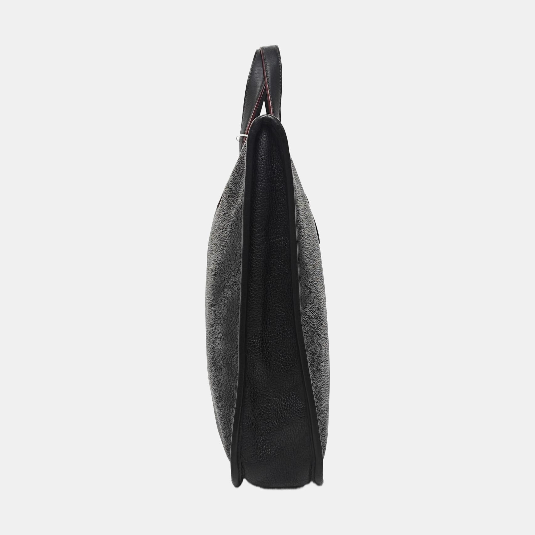 Calfskin Top Handle Bag Black