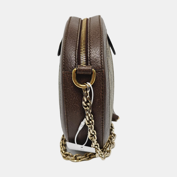 Ophidia Mini Monogram Coated Canvas Beige