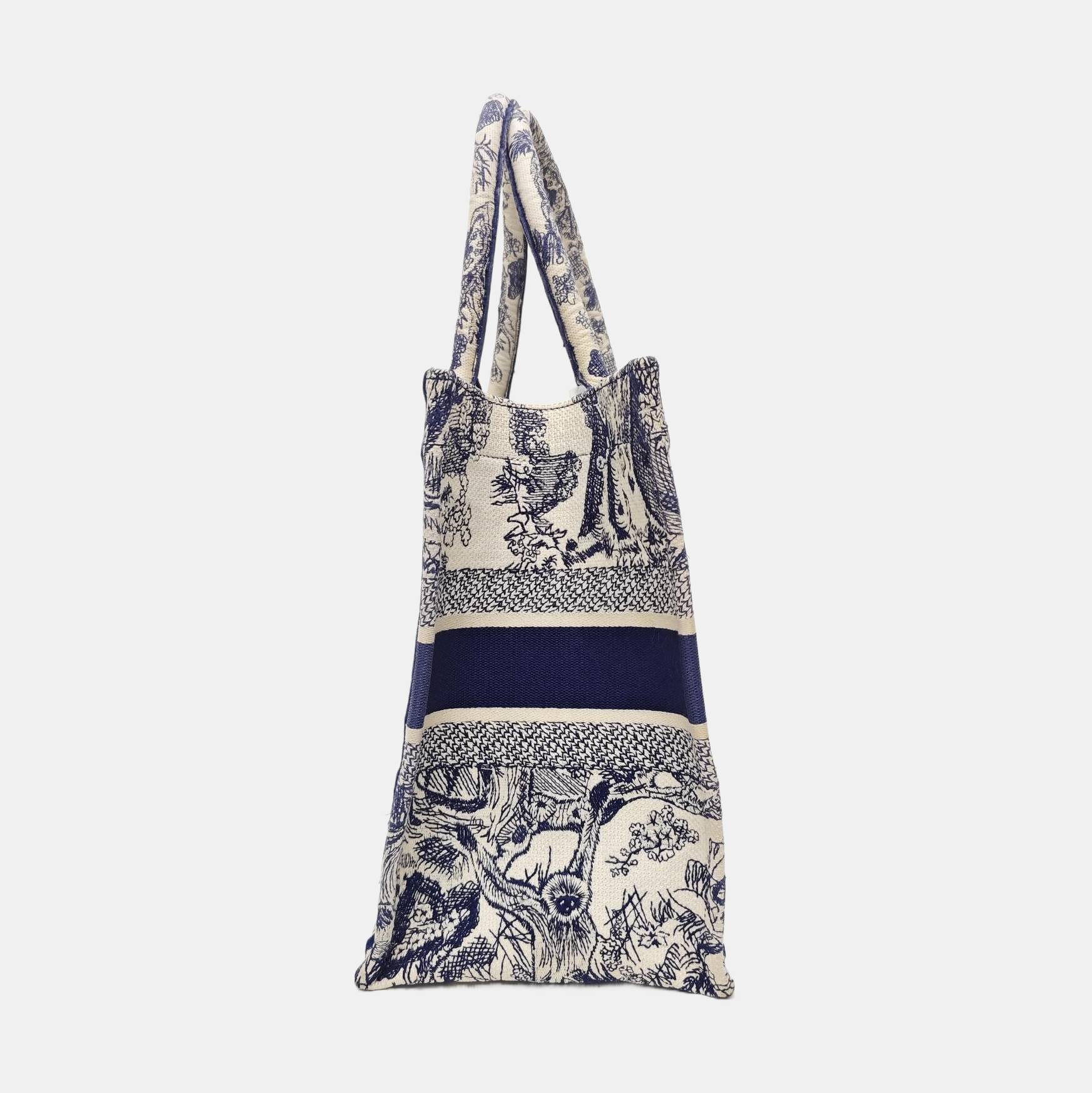 Book Tote Medium Canvas Blue