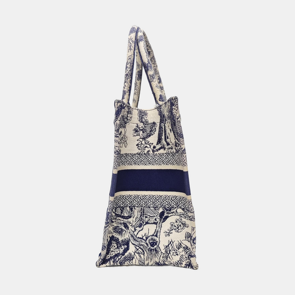 Book Tote Medium Canvas Blue