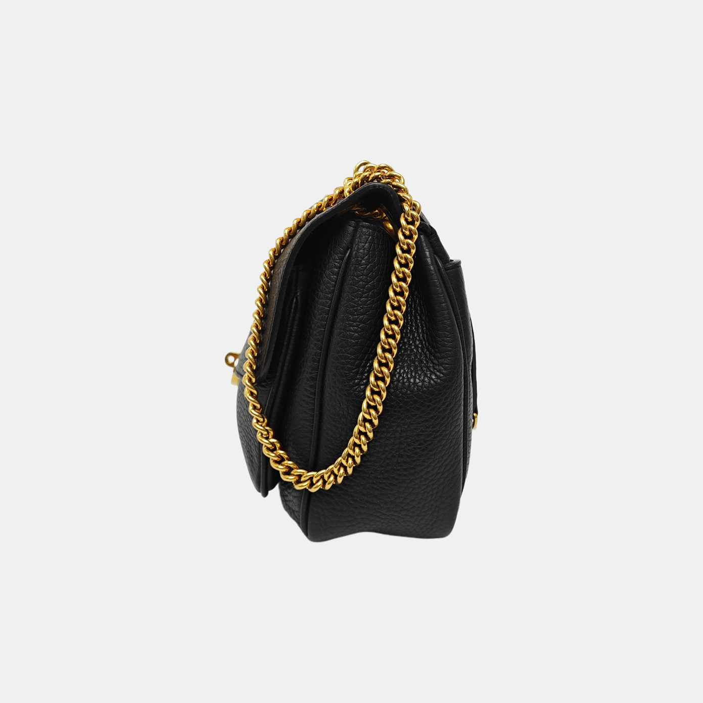 Calfskin Shoulder Bag Black