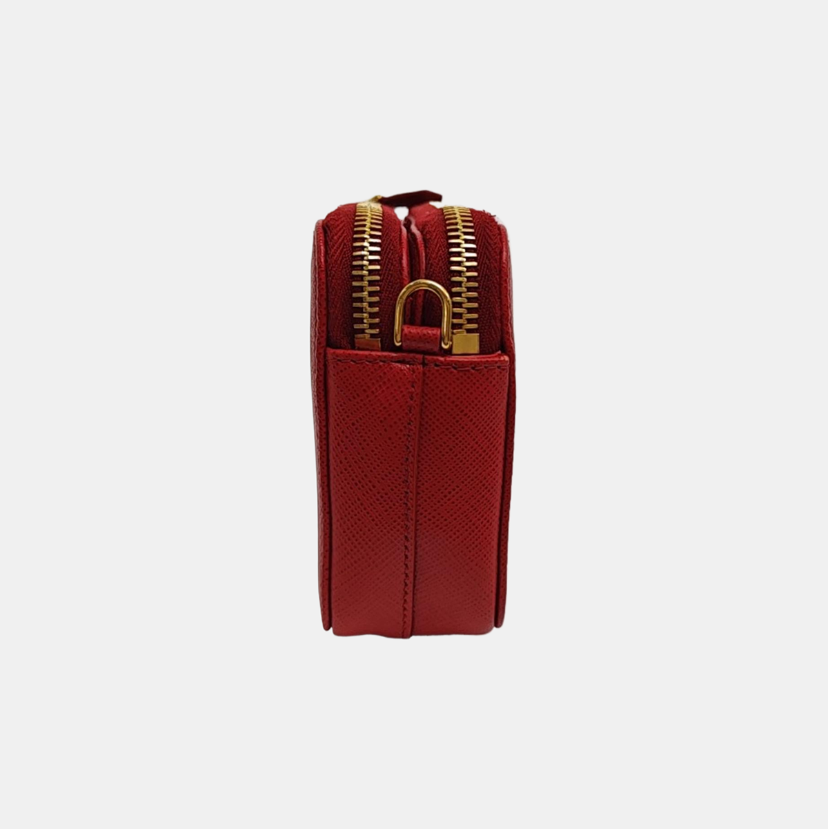 Saffiano Calfskin Shoulder Bag Red