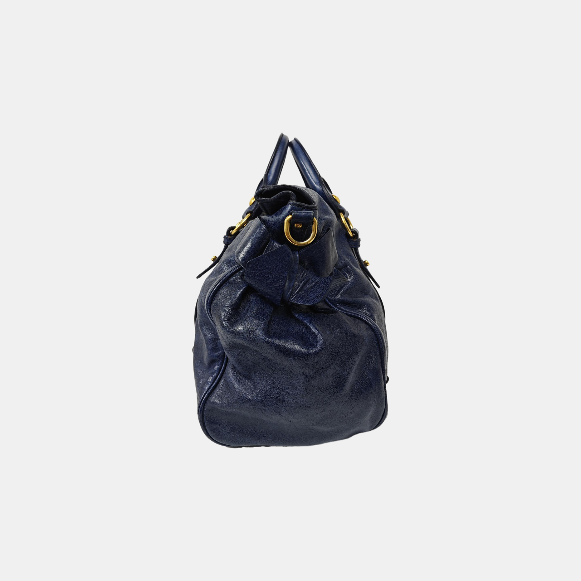Bow Calfskin Blue
