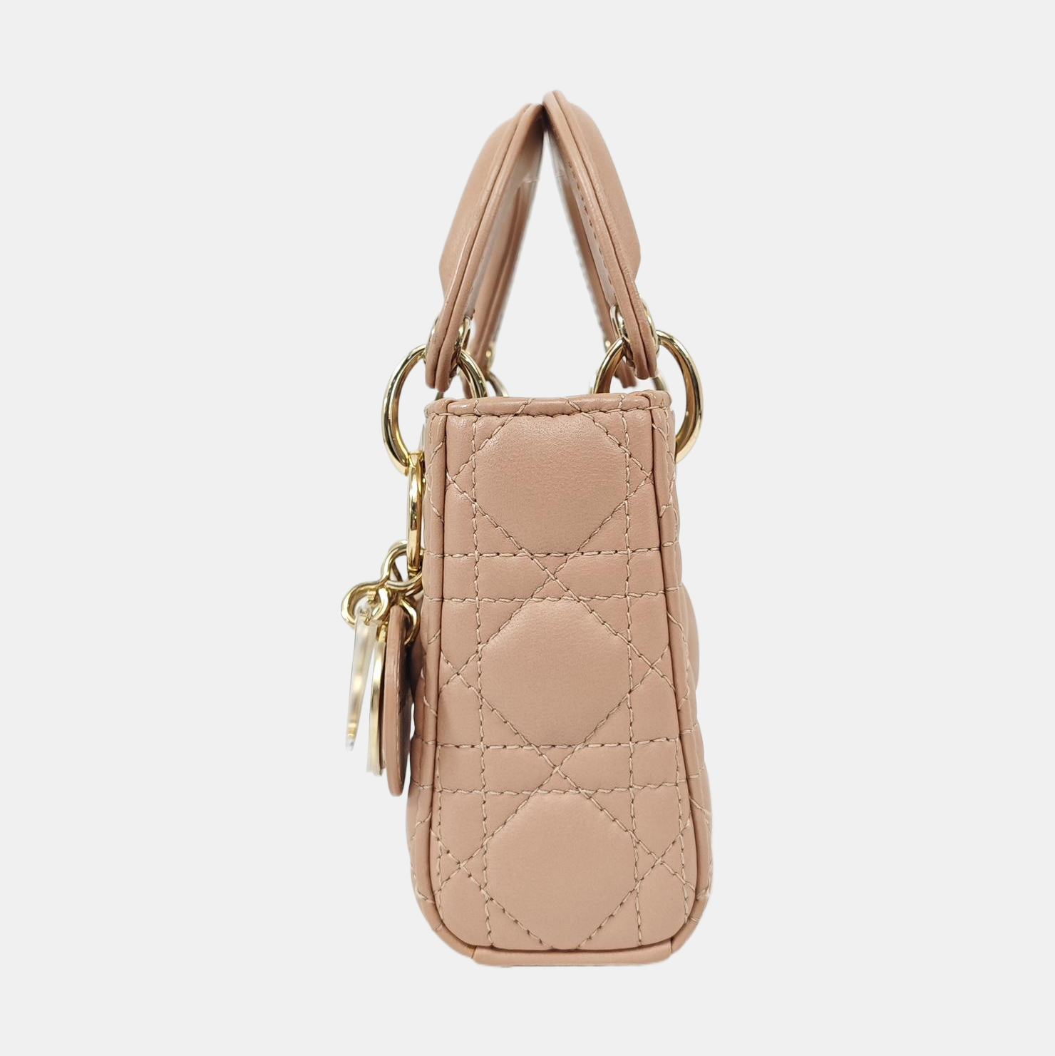 Lady Dior Super Mini Cannage Lambskin Pink