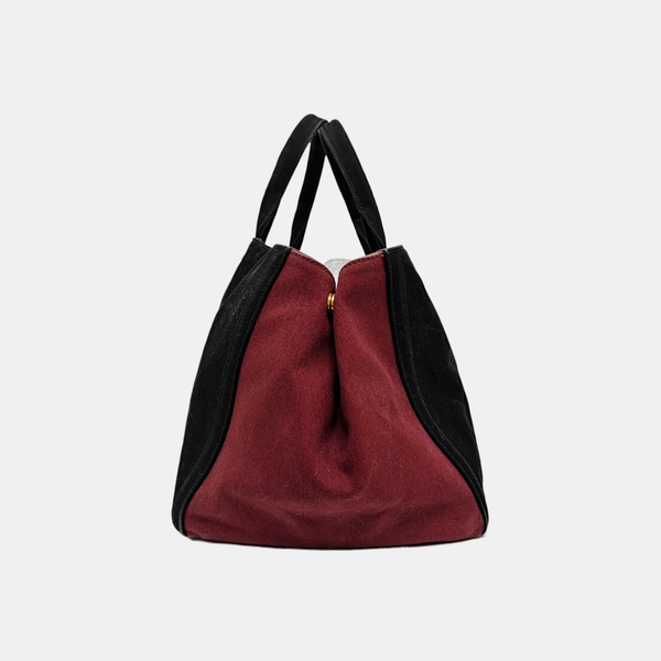Canvas Top Handle Bag Black