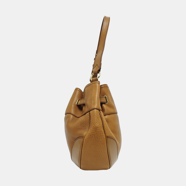 Calfskin Shoulder Bag Brown