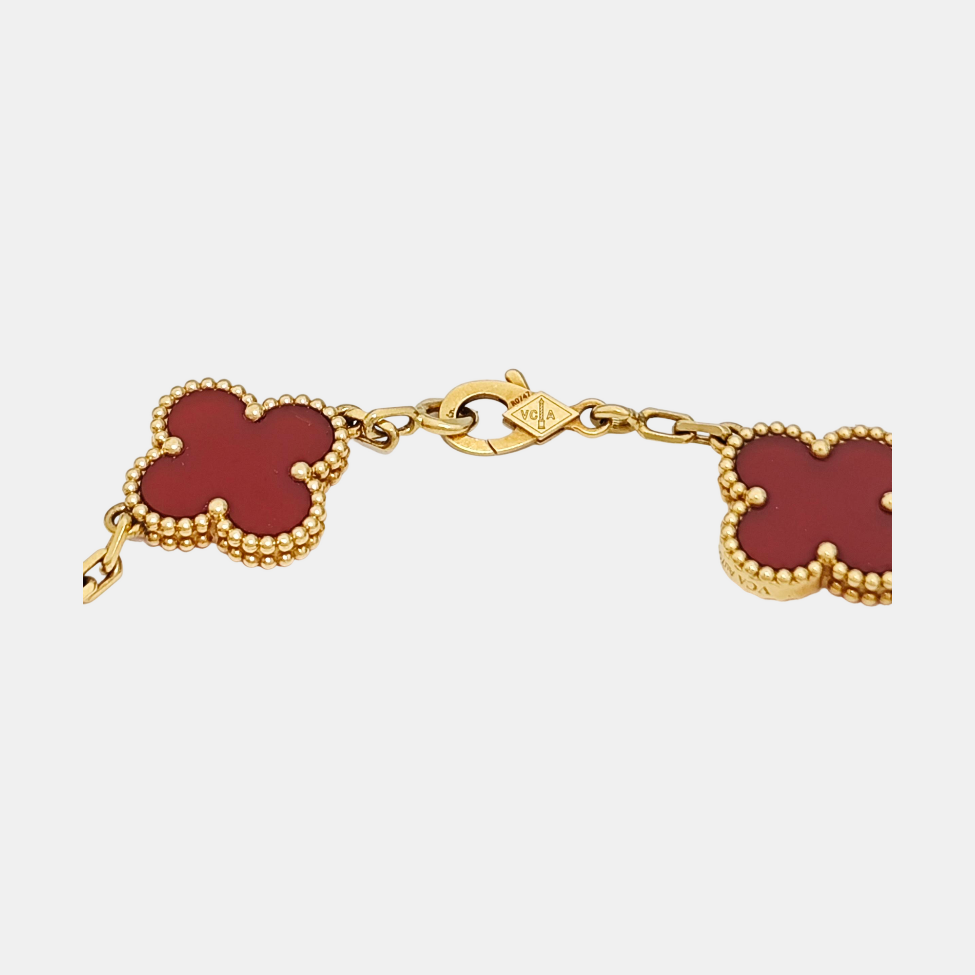 Vintage Alhambra 18k Gold Bracelet