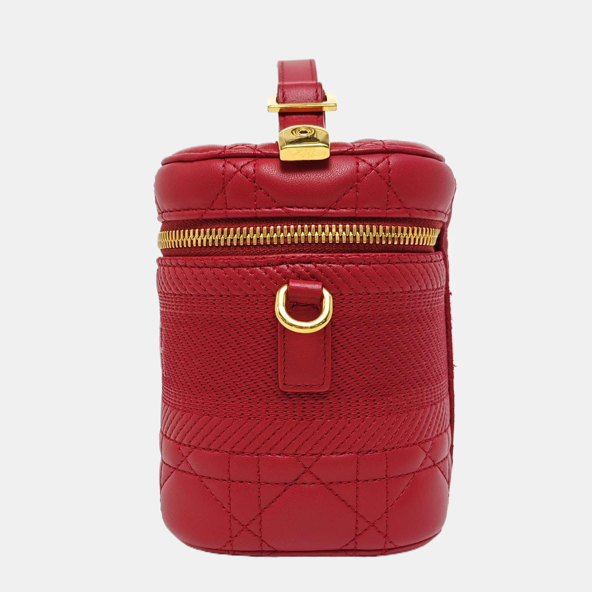 Travel Vanity Small Cannage Lambskin Red