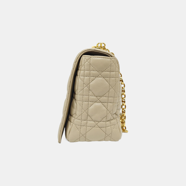 Dior Caro Cannage Calfskin Beige