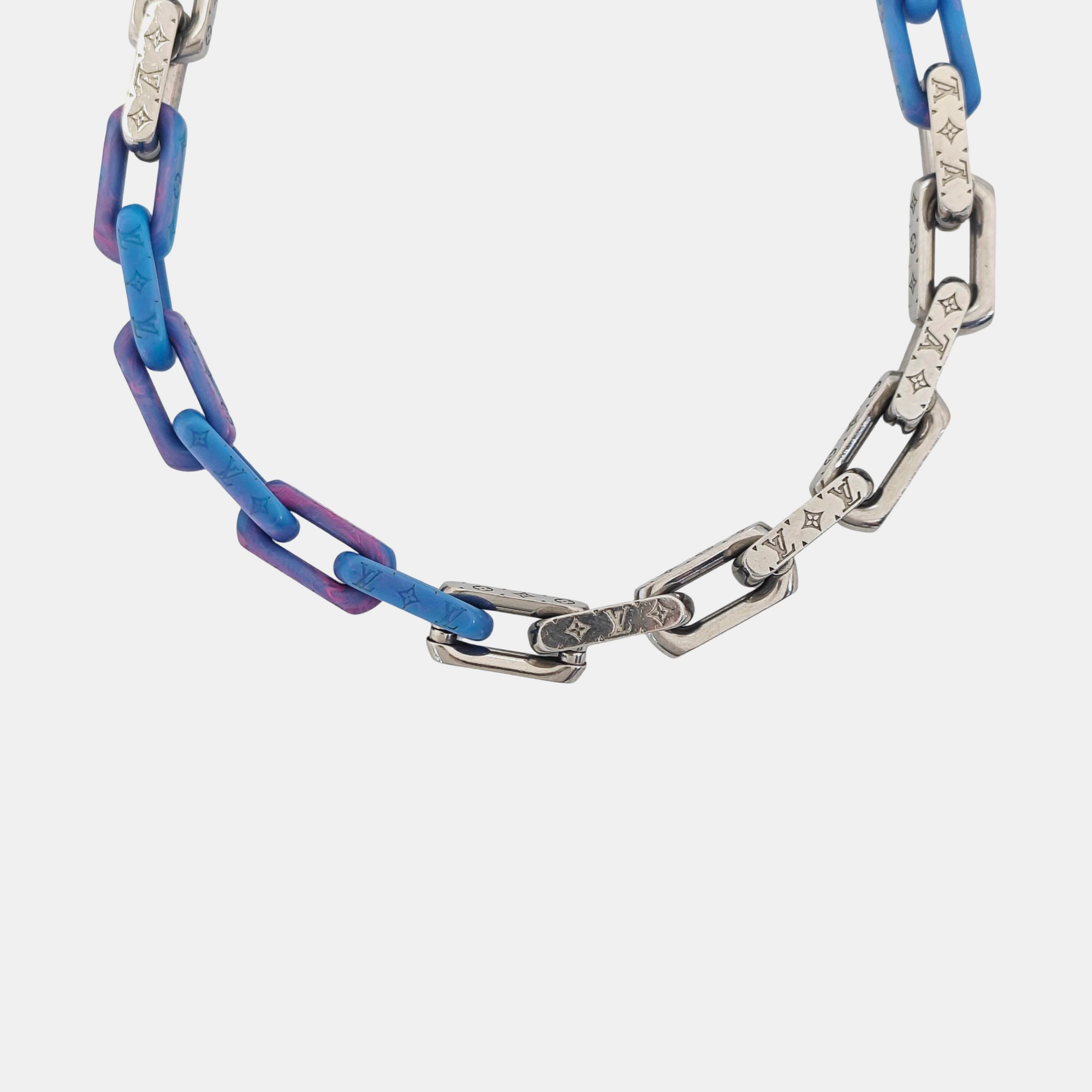 MONOGRAM CHAIN Metal Silver Necklace