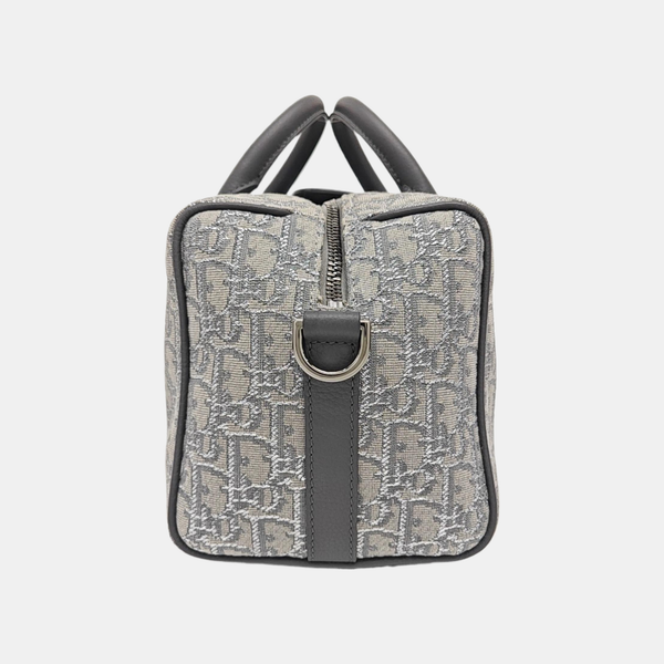 Oblique Canvas Shoulder Bag Gray