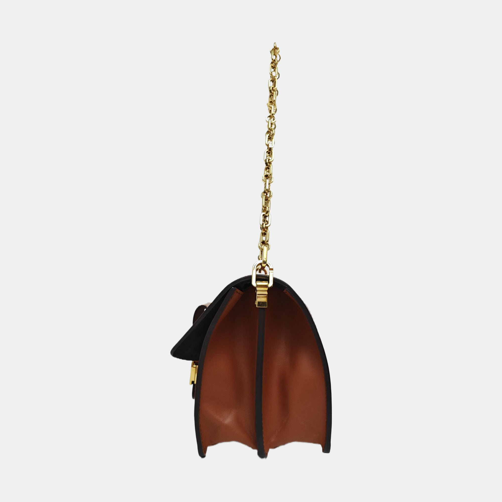 DAUPHINE MM Monogram Coated Canvas Brown