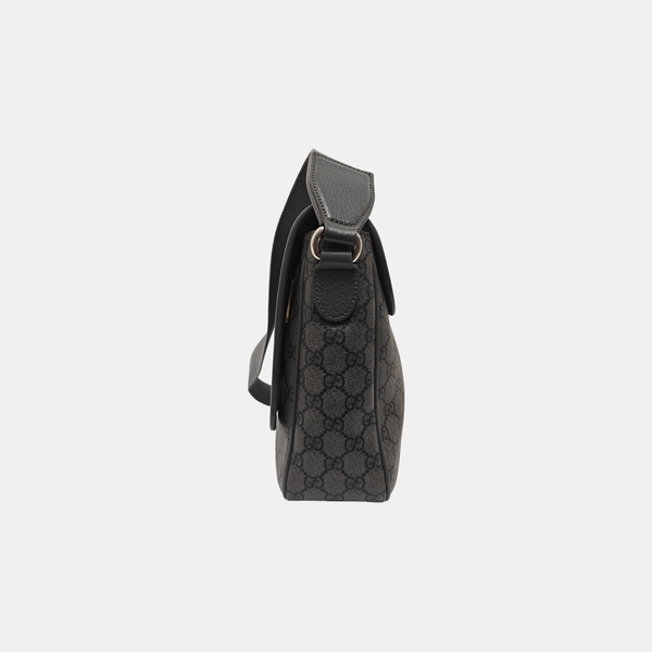 Ophidia Medium Monogram Coated Canvas Gray