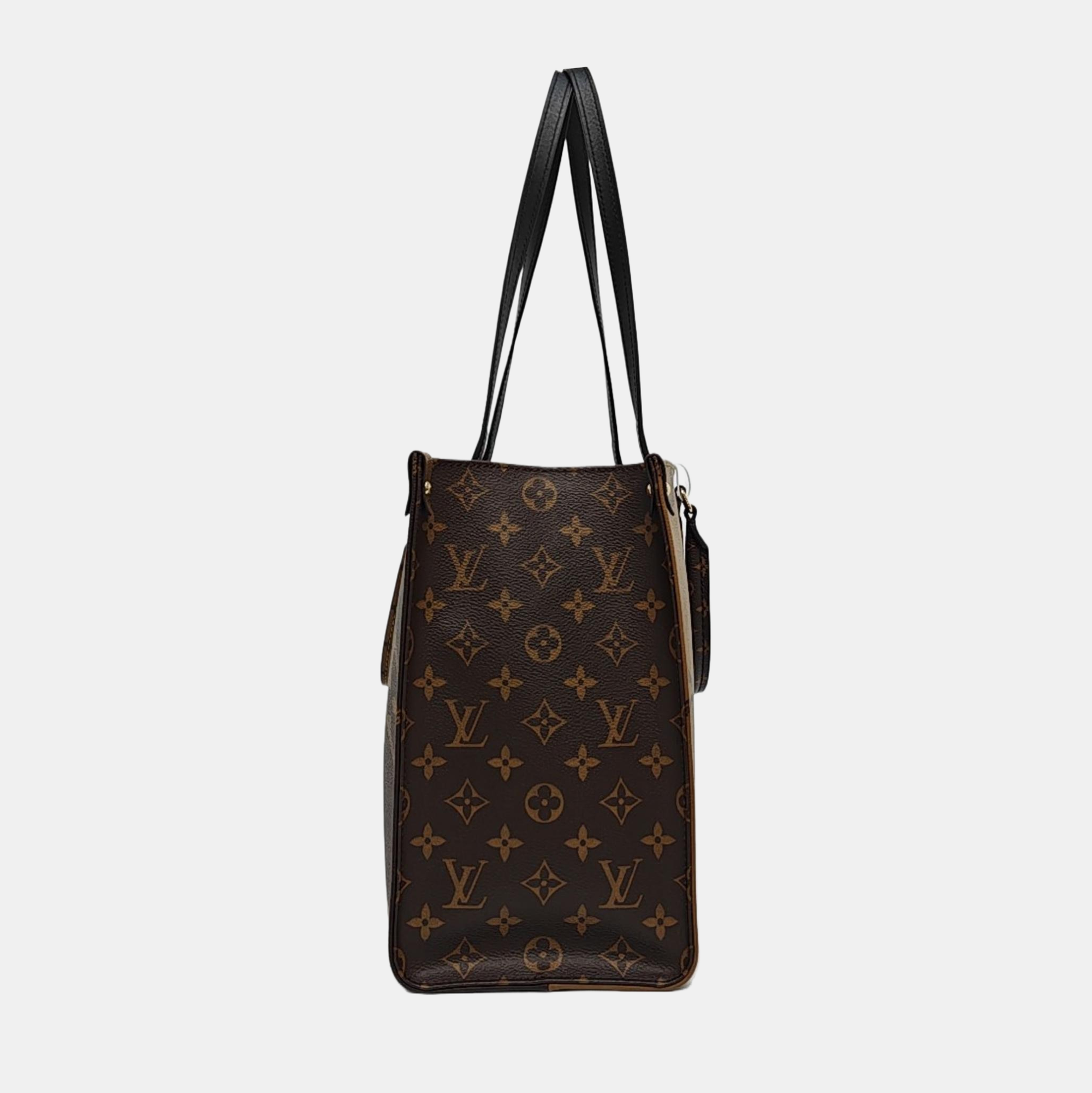 ONTHEGO MM Monogram Coated Canvas Brown
