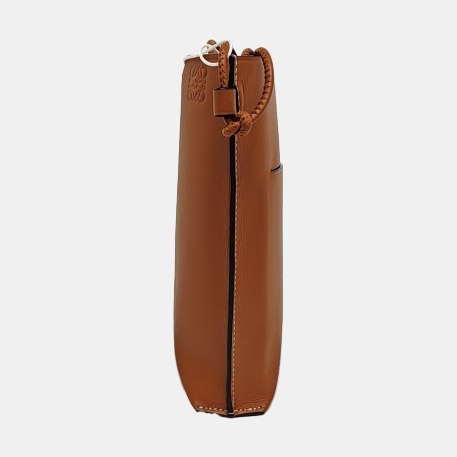 Calfskin Shoulder Bag Brown