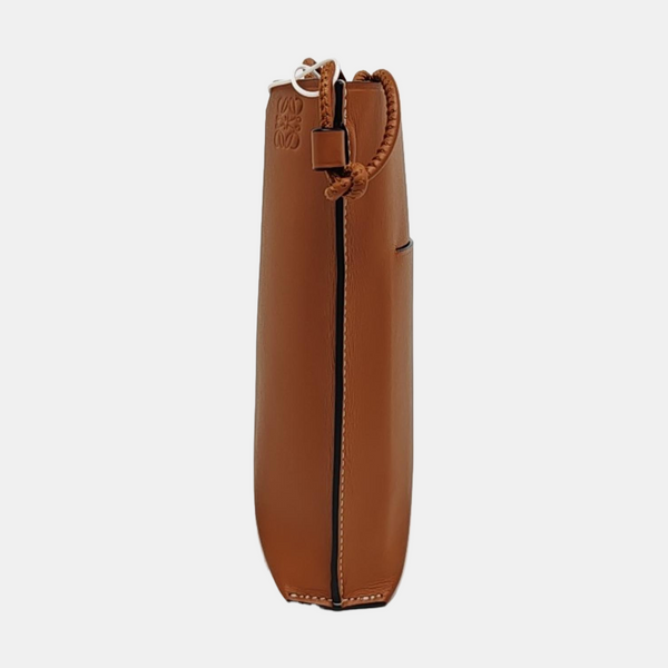 Calfskin Shoulder Bag Brown