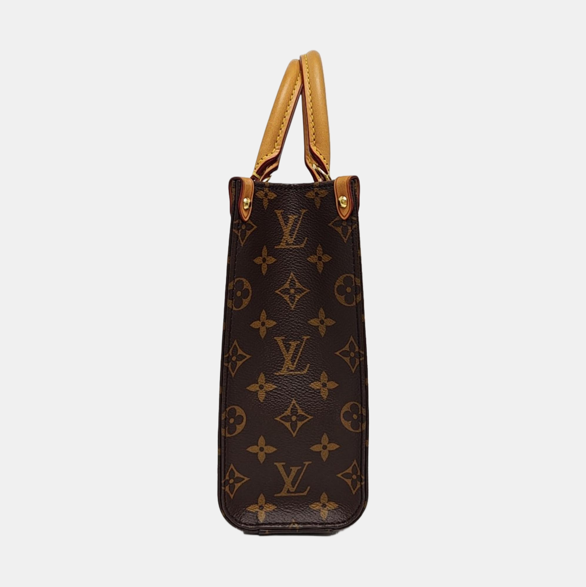 SAC PLAT BB Monogram Coated Canvas Brown