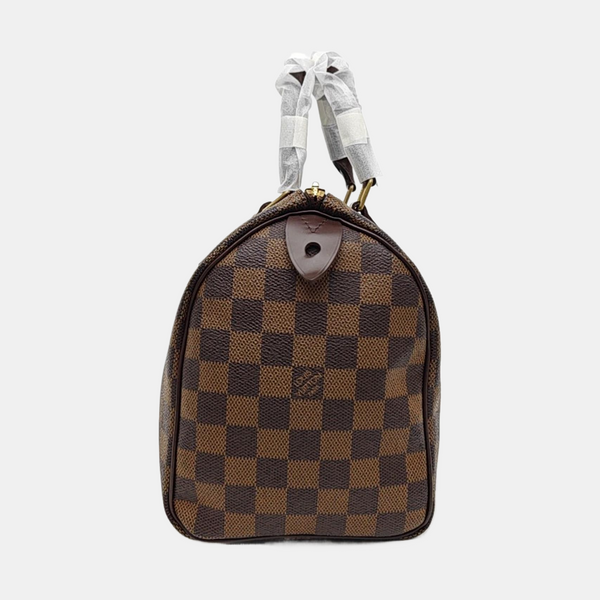 SPEEDY 25 Damier Ebene Coated Canvas Brown