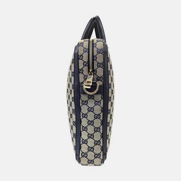 Monogram Canvas Tote Bag Beige