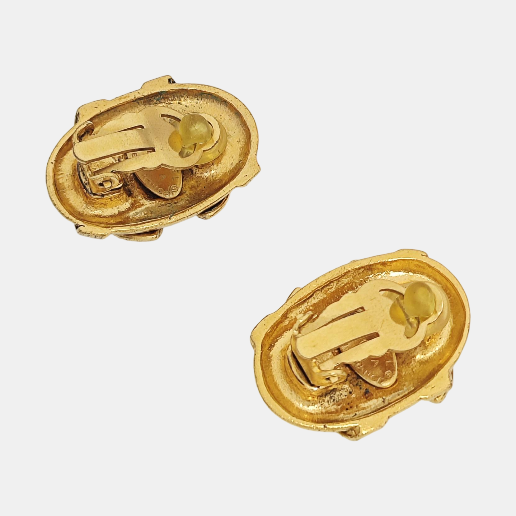 Metal Gold Clip On Earrings
