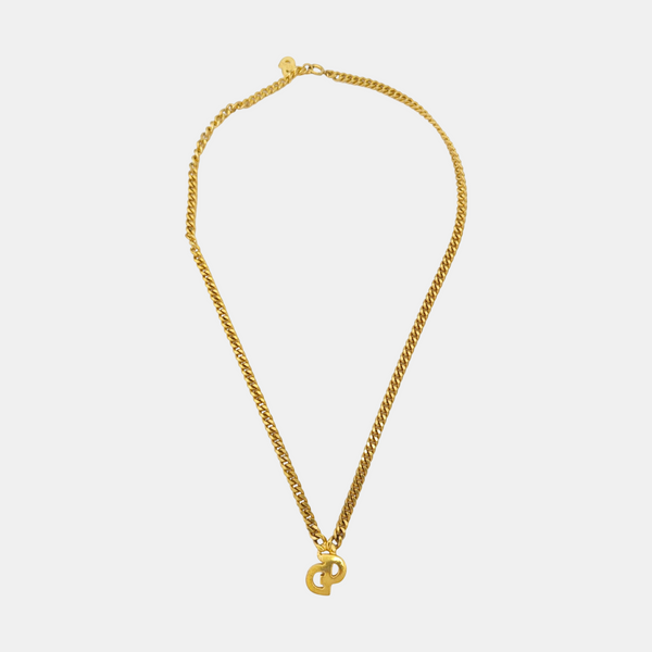 Petit CD Metal Gold Necklace