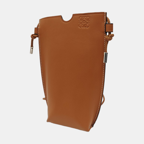 Calfskin Shoulder Bag Brown