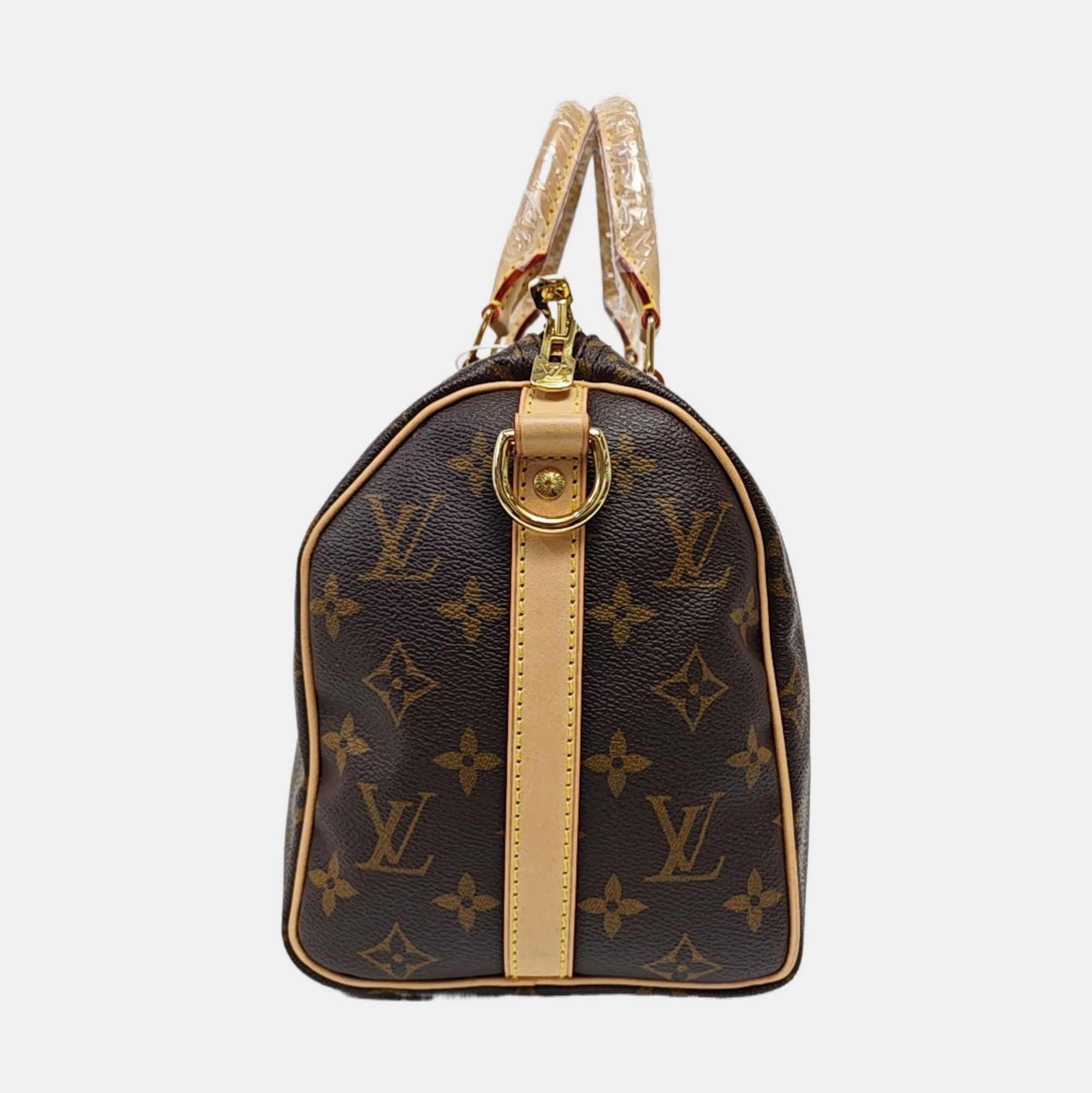 SPEEDY 25 Monogram Coated Canvas Brown