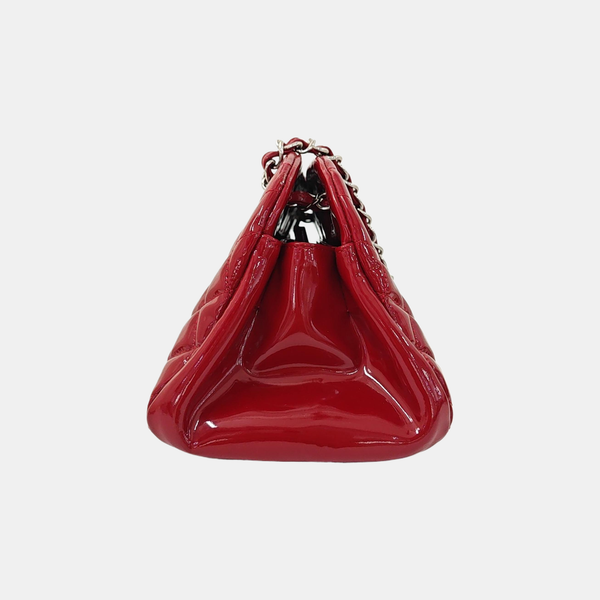 JUST MADEMOISELLE Quilted Patent Leather Red