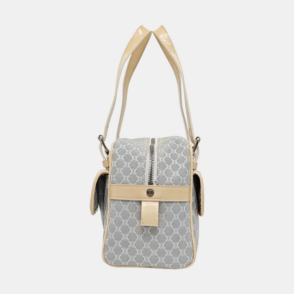 Canvas Top Handle Bag Blue
