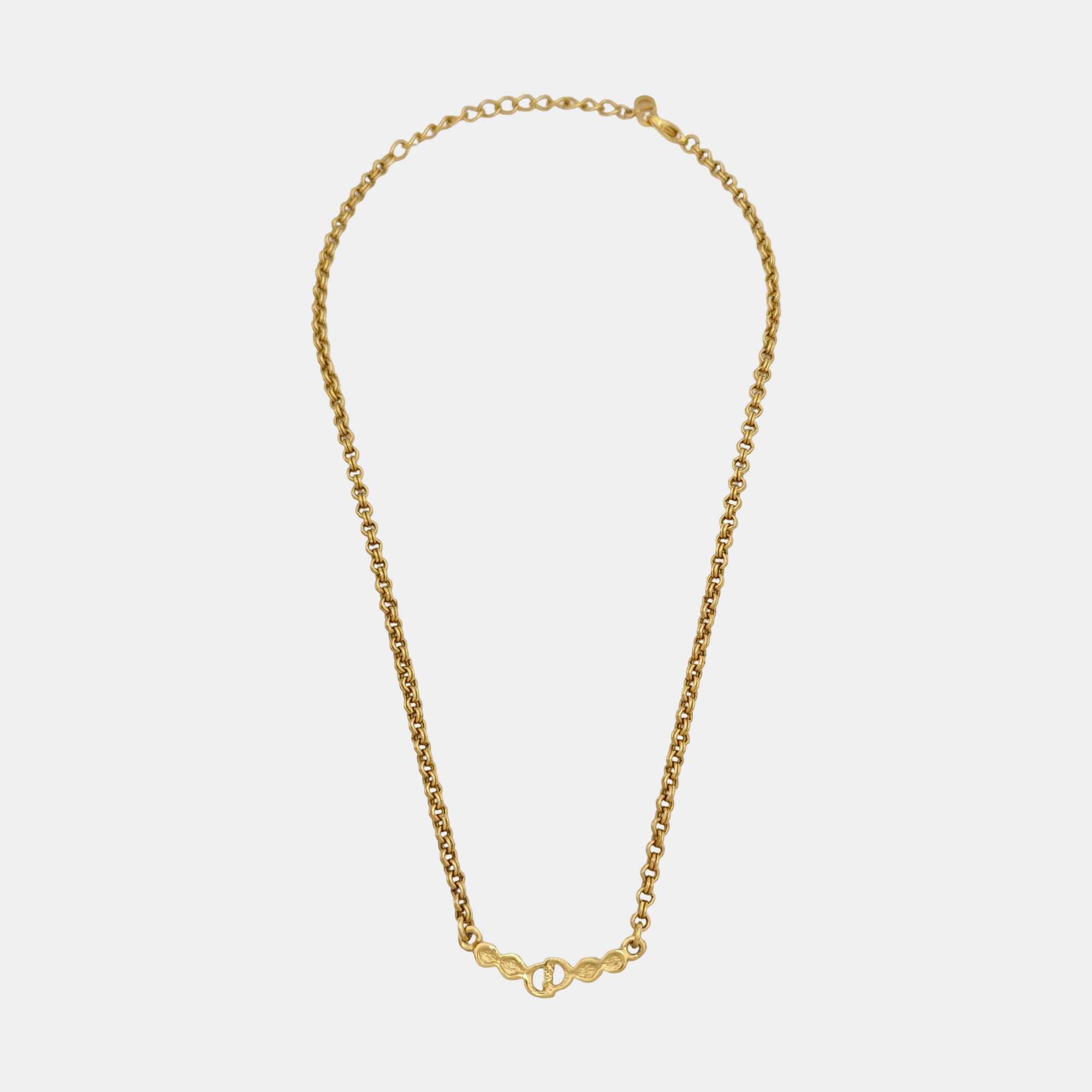 Petit CD Metal Gold Necklace