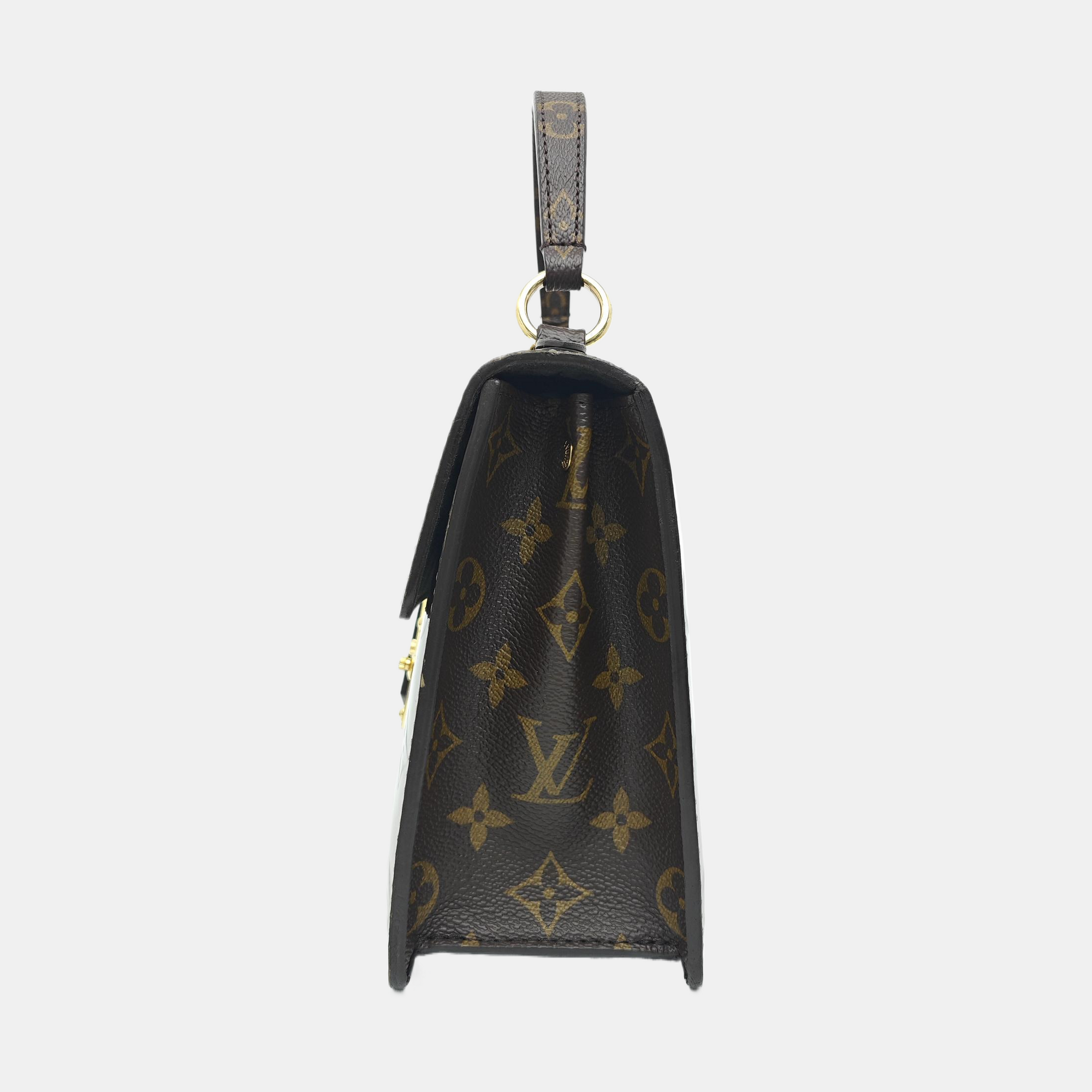SPRING STREET Monogram Patent Leather Gray