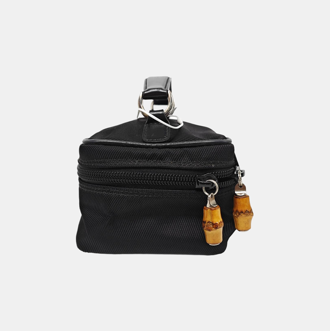 Canvas Top Handle Bag Black
