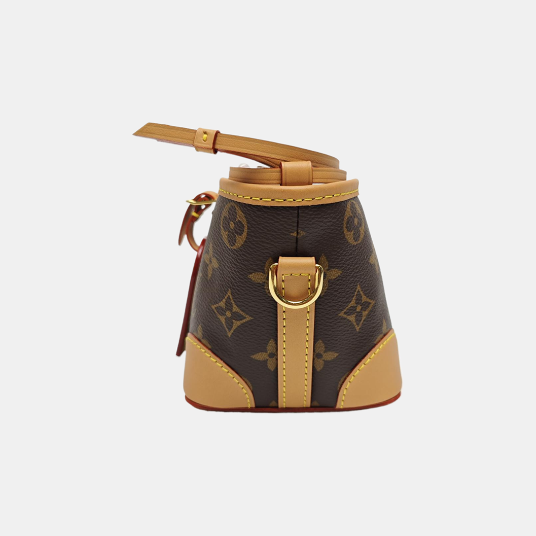 NOÉ Monogram Coated Canvas Brown
