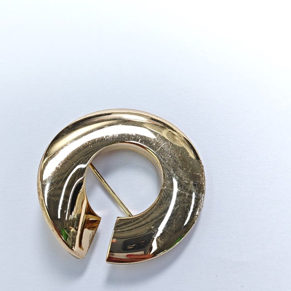 Metal Gold Brooch