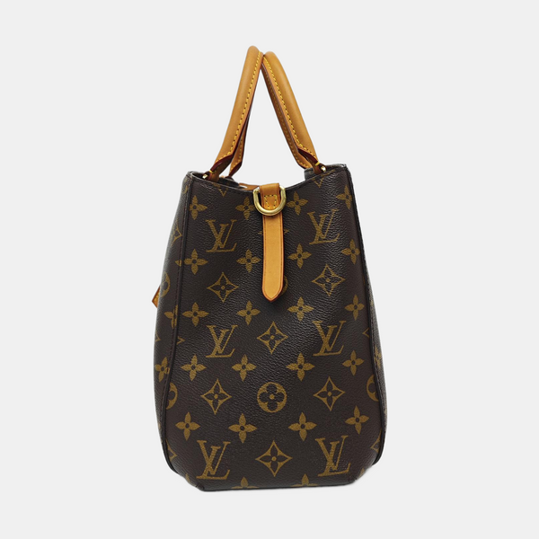 MONTAIGNE Monogram Coated Canvas Brown