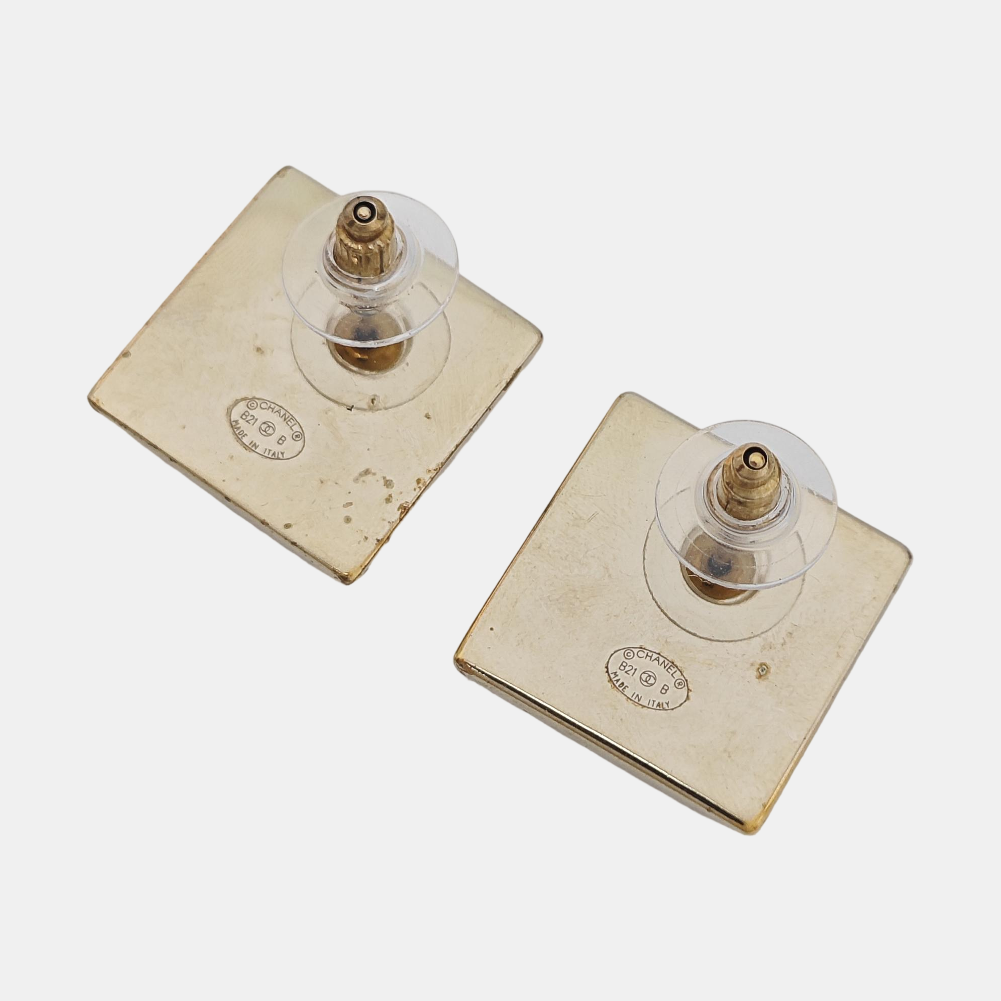 Metal Gold Stud Earrings