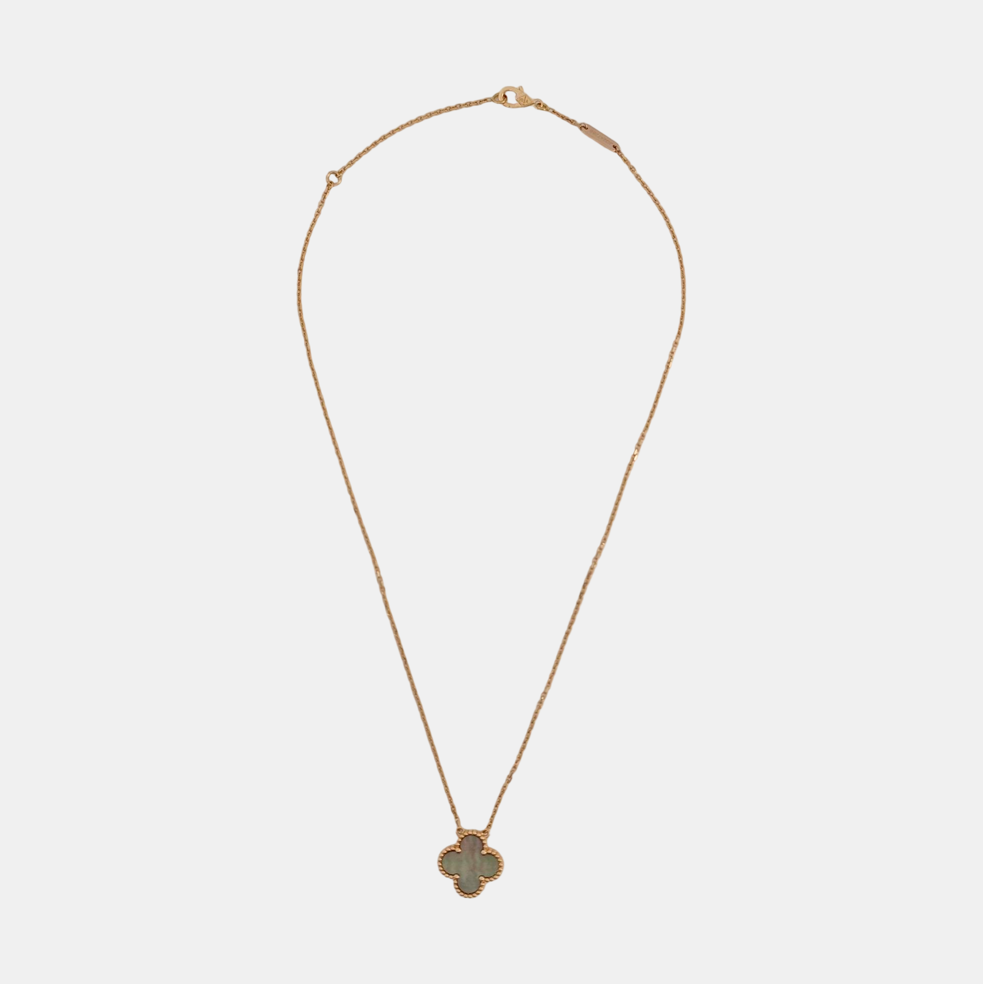 Vintage Alhambra 18k Rose Gold Necklace