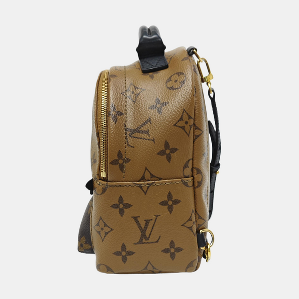 PALM SPRINGS Mini Monogram Coated Canvas Brown