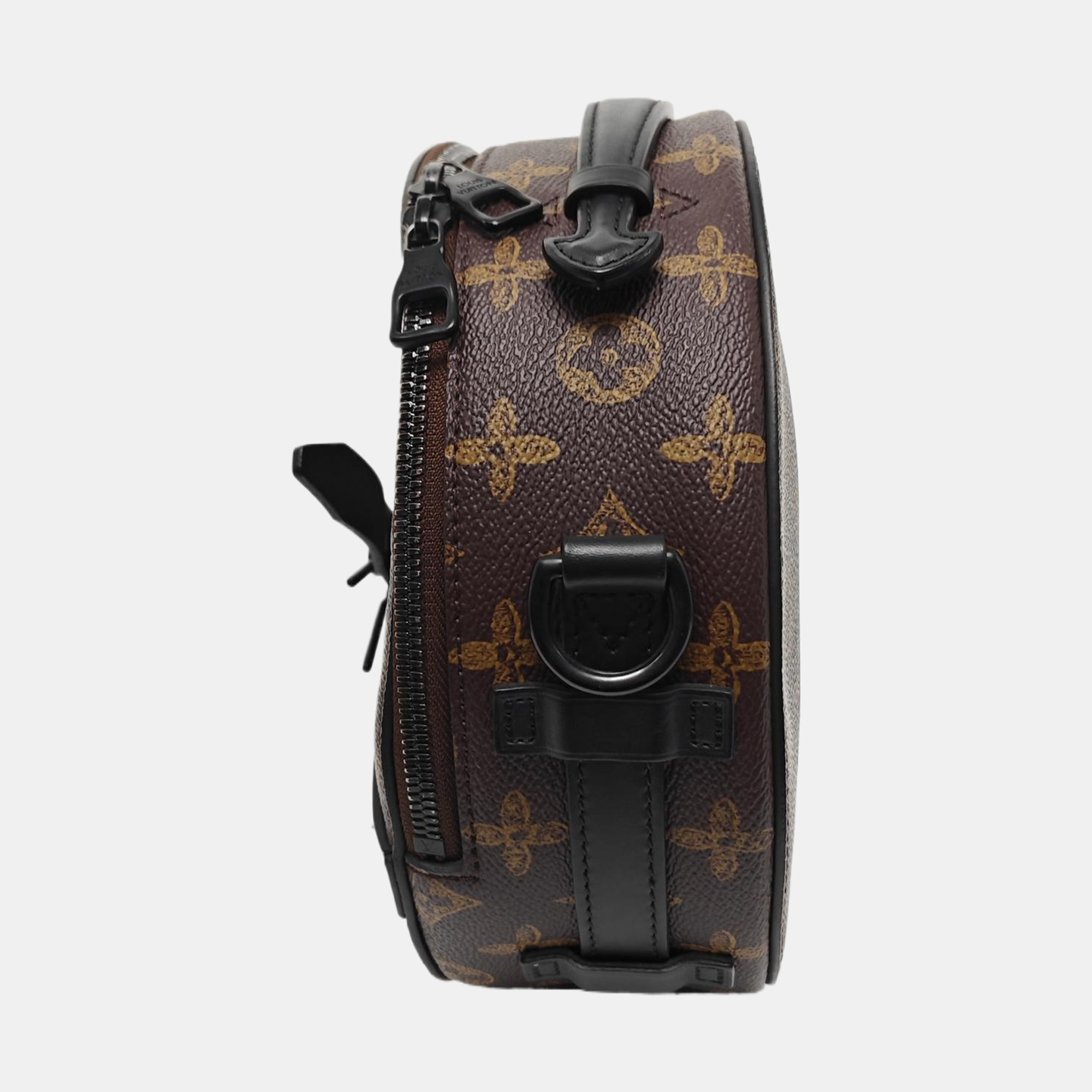 WHEEL BOX Monogram Coated Canvas Brown