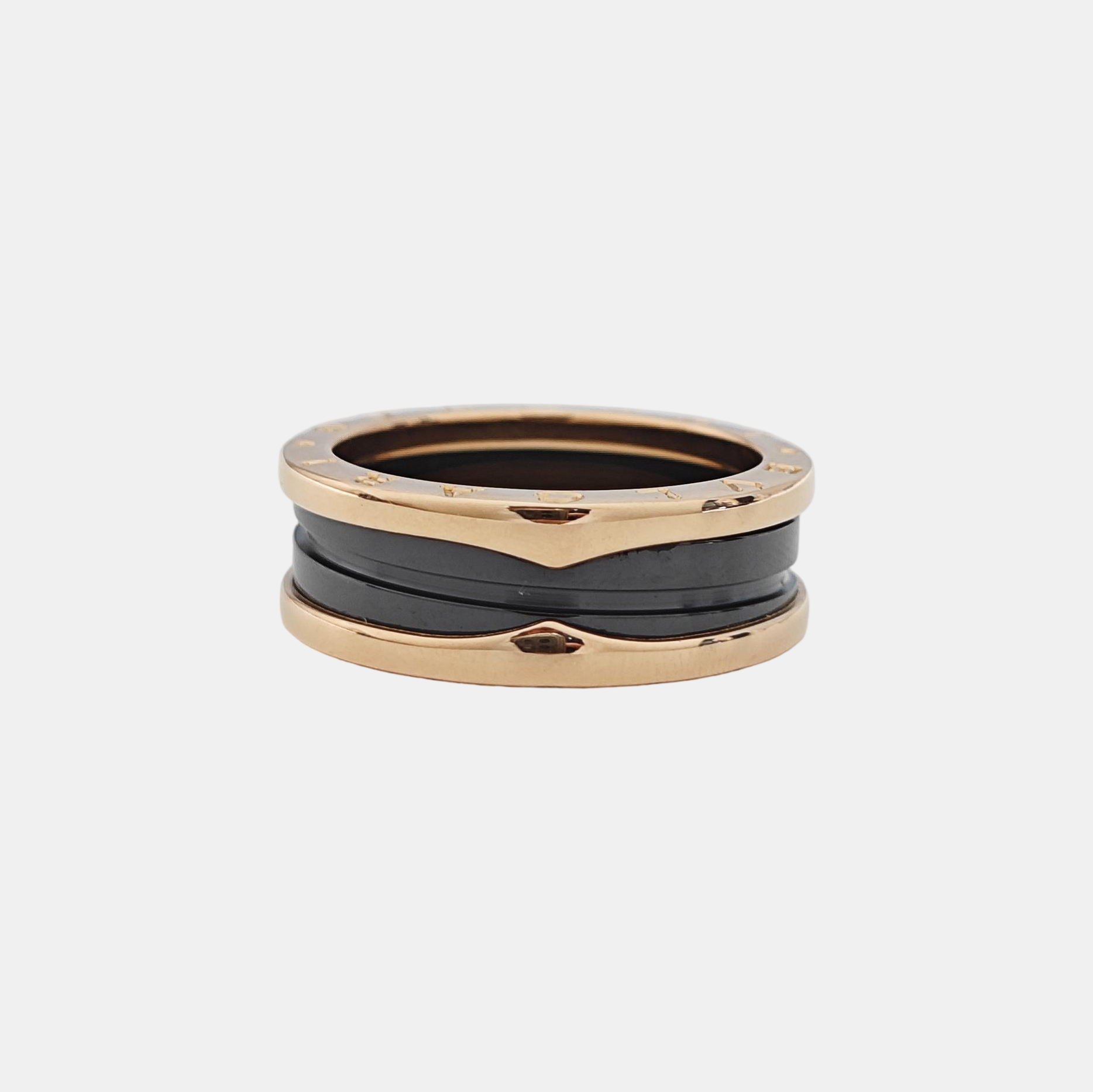 B.ZERO1 18k Rose Gold Ring EU 60
