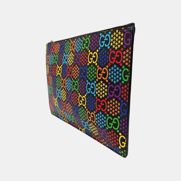 GG Supreme Monogram Coated Canvas Black