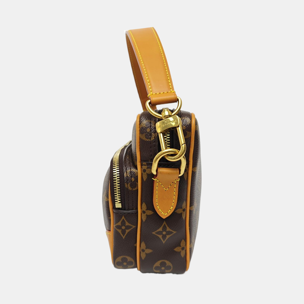 VINTAGE TROCADERO 27 Monogram Coated Canvas Brown