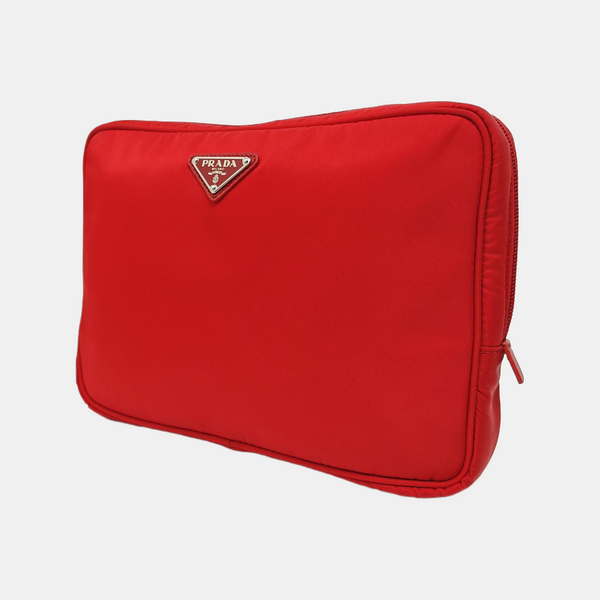 Nylon Clutch Red