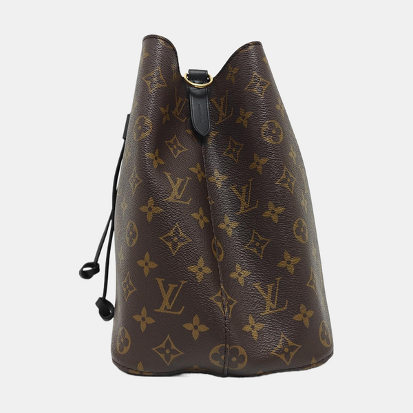 NÉONOÉ MM Monogram Coated Canvas Brown